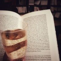 Reading with champagne